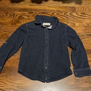 Zara shirt boy blue size 5 top
